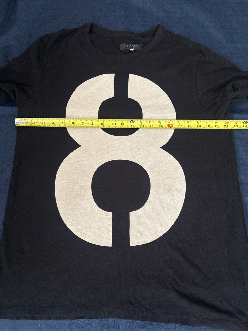 rag & bone Black Crewneck Tee - Picture 4 of 7